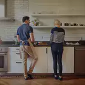 Couple in kitchen