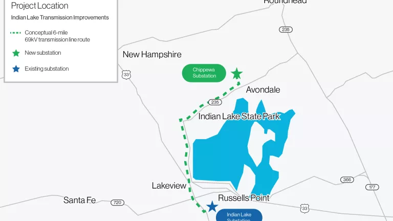 AES Ohio Indian Lake Map