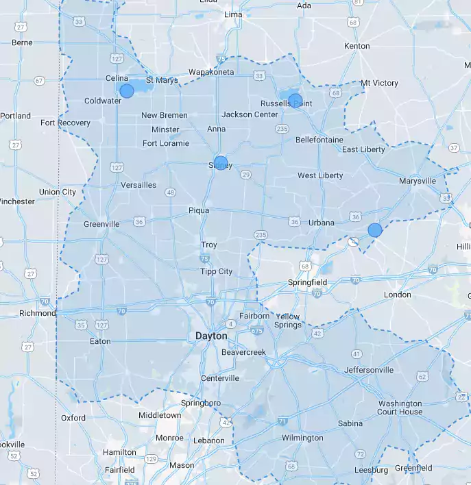 AES Ohio Coverage Map